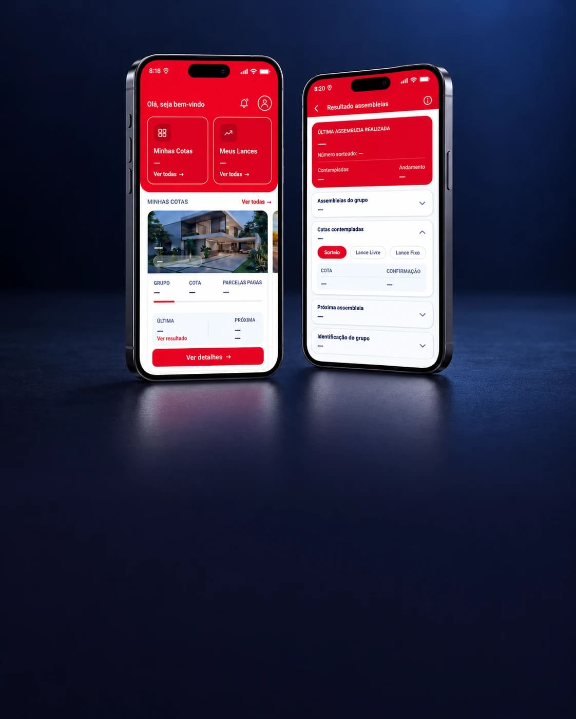 Mockup de um projeto Codie: Consórcio Santa Emília.