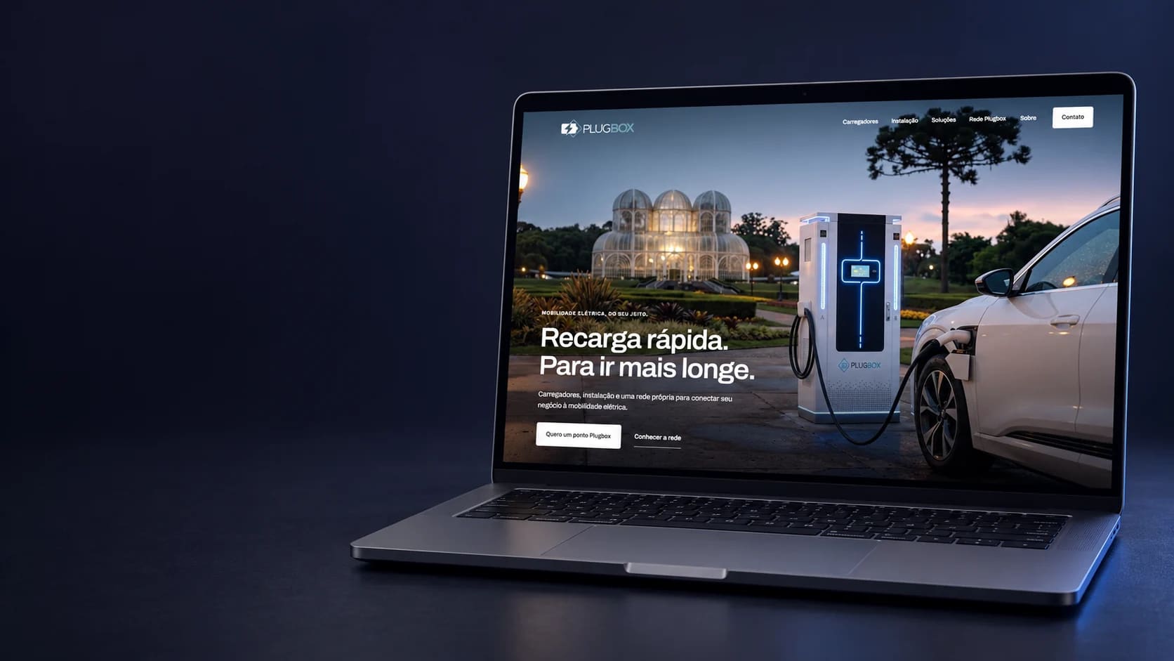 Mockup do projeto Plugbox desenvolvido pela Codie.