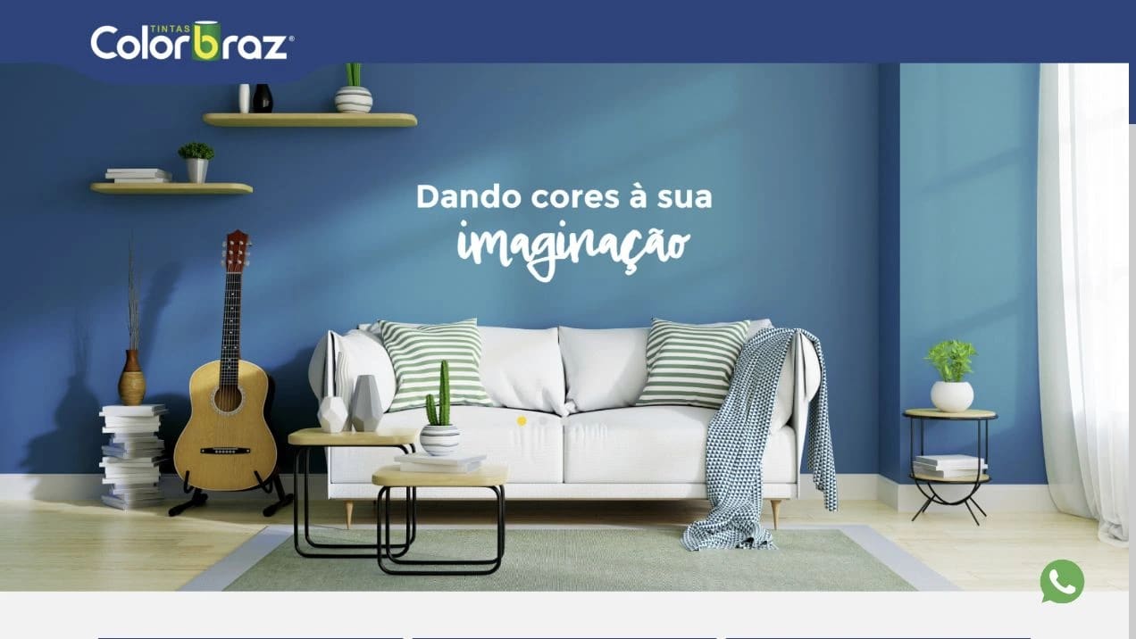 Captura real da Home de Colorbraz no desktop.